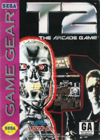 T2 The Arcade Game Sega Game Gear US box art